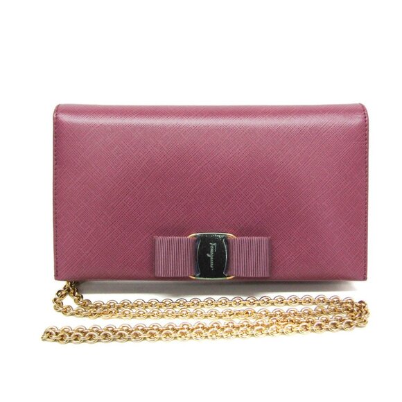 SALVATORE FERRAGAMO Pink Leather Wallet - Picture 1 of 15